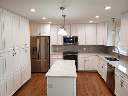 Kitchen remodel and new hardwood flooring
