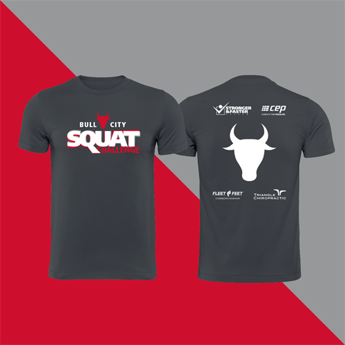 Bull City Squat Challenge T-Shirt Design Bull City Squat Challenge T-Shirt Design
