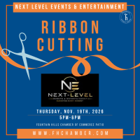 Ribbon Cutting Next Level Events and Entertainment