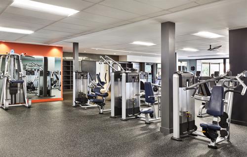 The Club at ADERO features a spacious, world-class fitness center with the latest in cardio and weight-training equipment.
