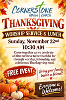 Thanksgiving Worship Service and Lunch