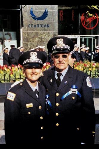 Karen & Father serving with the Chicago Police Department