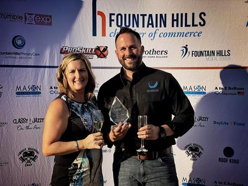 Karen & Josh, Co-Founders of Guardian, 2020 Fountain Hills Chamber of Commerce Young Professionals of the Year Award winners