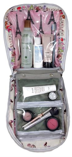 Inside the Hanging Toiletry Bag - look at all that space!