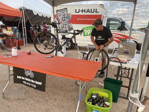 Volunteering at the MS150 at McDowell