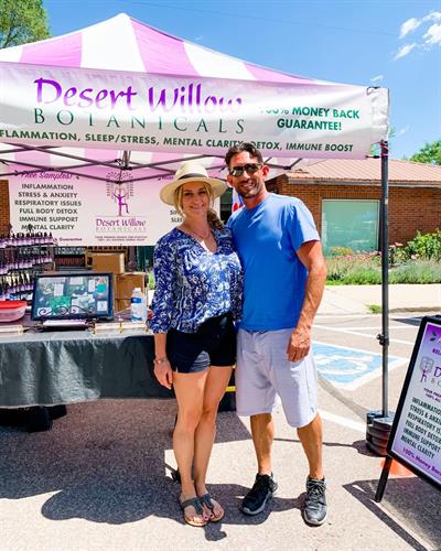 Our farmers market booth