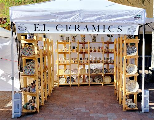 Ella Levinson Ceramics booth