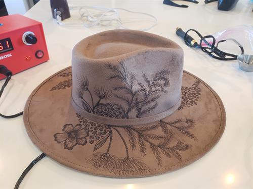 Brown Hibiscus Fedora Brown Hibiscus Fedora