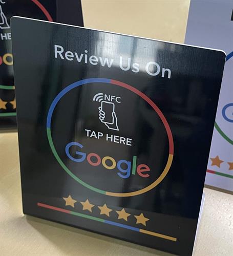 NFC/Tap Google Review Stand