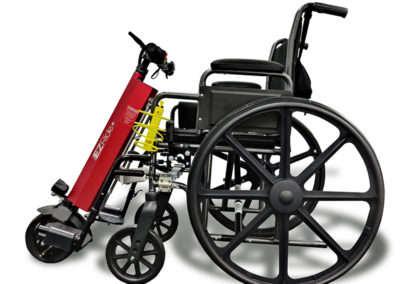 Turn your wheelchair into a rocket. This can help your chair go 16 mph with a 12 range