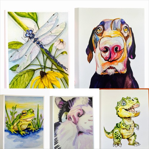 watercolor greeting cards and prints