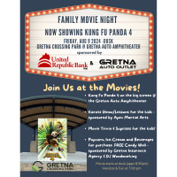 Family Movie Night at the Gretna Auto Amphitheater