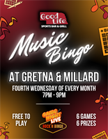 Music Bingo - Good Life Sports Bar & Grill