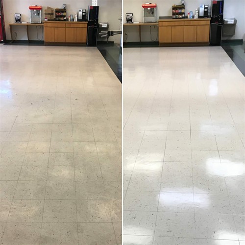 Strip and Wax of VCT Floors