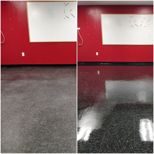 Strip and Wax of VCT Floors