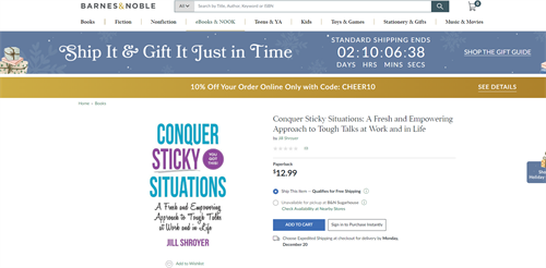 Conquer Sticky Situations, Best Selling Book by Jill Shroyer
