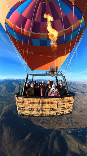 High over Park City and the Wasatch