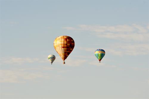 Flying with friends in the air
