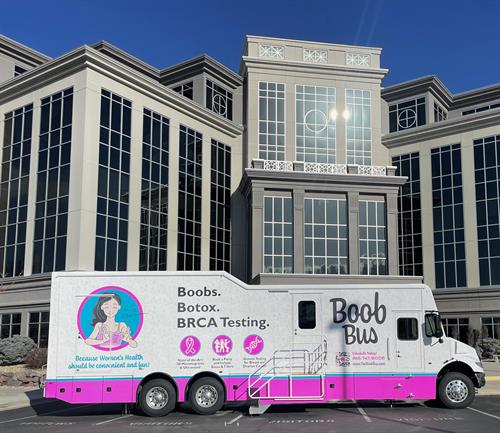 The Boob Bus at Silicon Slopes Lehi Event March 2024
