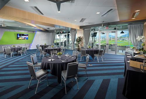 Topgolf Salt Lake City Signature Room - Banquet Setup Topgolf Salt Lake City Signature Room - Banquet Setup
