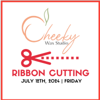 Cheeky Wax Studio Ribbon Cutting