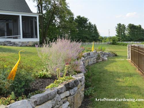 Stone Walls and Garden for a Farm House