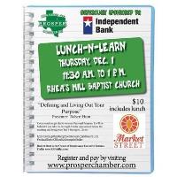 Prosper Chamber Lunch N Learn Sponsored by Independent Bank (Canceled)