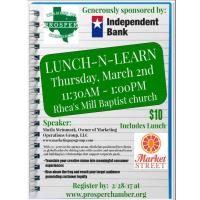 March Lunch & Learn - Sponsored by Independent Bank 