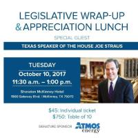 Appreciation Luncheon Honoring Speaker Joe Straus