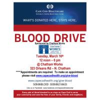 Cape Cod Healthcare Blood Drive Sponsored by Chatham Works 