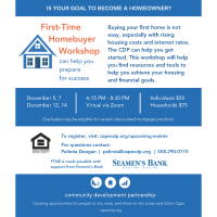 FIRST TIME HOMEBUYER WORKSHOP