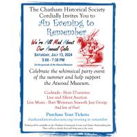 Save the Date - The Chatham Historical Society Presents "An Evening to Remember"