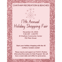 Chatham Recreation & Beaches 17th Annual Holiday Shopping Fair