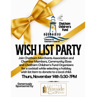 Wish List Party at Chatham Wayside Inn to Benefit Chatham Children's Fund - November 14, 2024