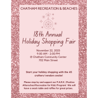 Chatham Recreation & Beaches 18th Annual Shopping Fair