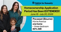 Applications Are Available for Affordable Homeownership in Pocasset (Bourne)