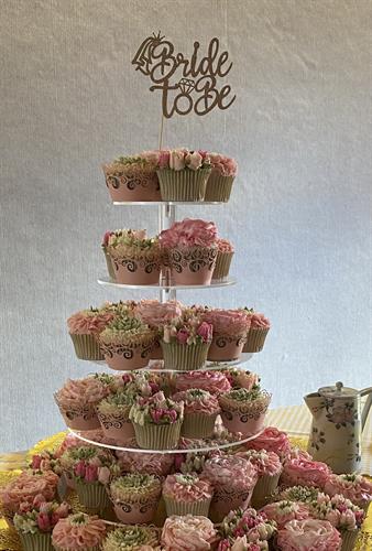 Floral Cupcake Tower