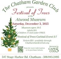 Chatham Garden Club Presents Festival of Trees at the Atwood Museum