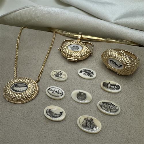 Signature Nantucket Basket Scrimshaw Jewelry