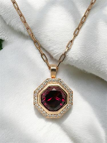 Custom Rubellite Tourmaline Necklace