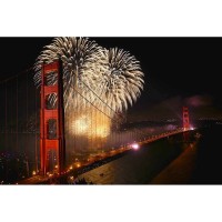 Fourth of July Fireworks on the Golden Gate Bridge