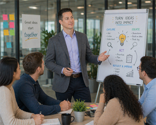 Facilitating leadership workshops that strengthen communication, alignment, and execution