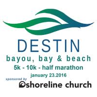 Destin's 6th Bayou, Bay & Beach 5K Run/Walk, 10K & Half Marathon