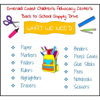 Back to school supply drive at Emerald Coast Children's Advocacy Center