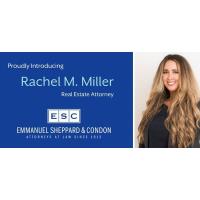 Real Estate Attorney Rachel M. Miller joins Emmanuel Sheppard & Condon
