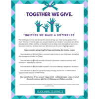 Together we give.  Together we make a difference