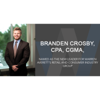 Branden Crosby has been named as the new leader for Warren Averett’s Retail and Consumer Industry Group
