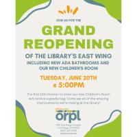 Oak Ridge Public Library East Wing Grand Reopening set for June 20