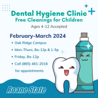 Roane State Dental Clinic offering free cleanings for children
