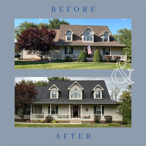 Before and After - Shingle Roof 